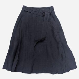 Ann Taylor Women's Black Linen Skirt